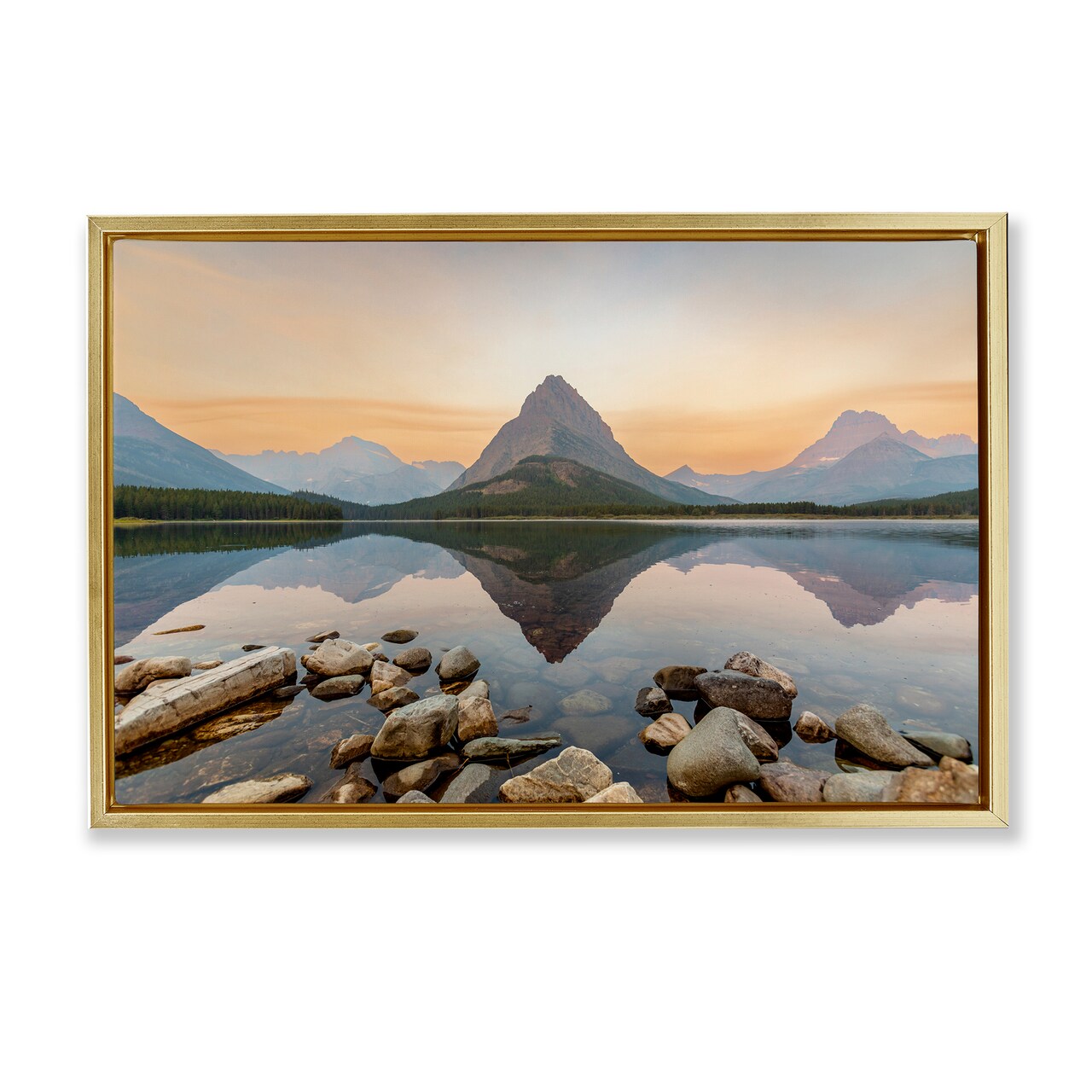 Stupell Industries National Park Central Mountain Floating Frame, design by Jeff Poe Photography